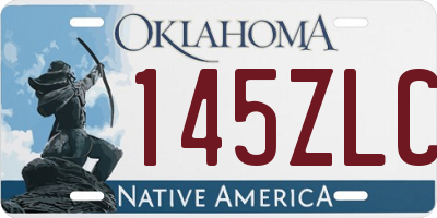 OK license plate 145ZLC