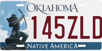 OK license plate 145ZLD
