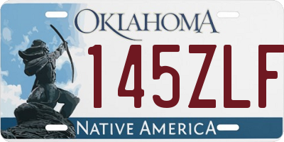 OK license plate 145ZLF