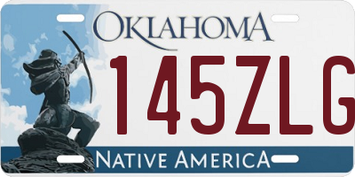 OK license plate 145ZLG