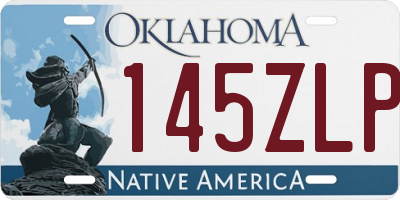OK license plate 145ZLP