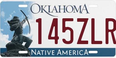 OK license plate 145ZLR