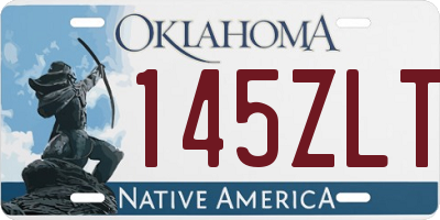 OK license plate 145ZLT