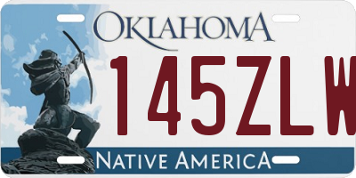 OK license plate 145ZLW