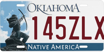 OK license plate 145ZLX