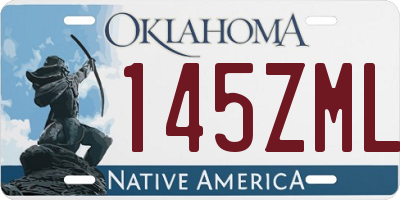 OK license plate 145ZML