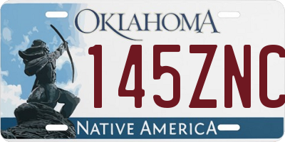 OK license plate 145ZNC