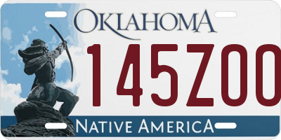 OK license plate 145ZOO