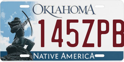 OK license plate 145ZPB