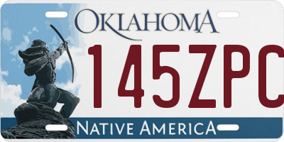 OK license plate 145ZPC