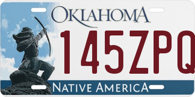 OK license plate 145ZPQ