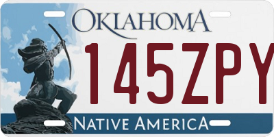 OK license plate 145ZPY