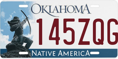 OK license plate 145ZQG
