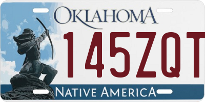 OK license plate 145ZQT