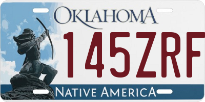 OK license plate 145ZRF
