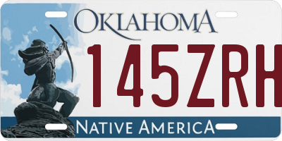 OK license plate 145ZRH