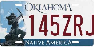 OK license plate 145ZRJ