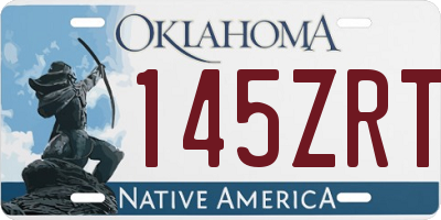 OK license plate 145ZRT