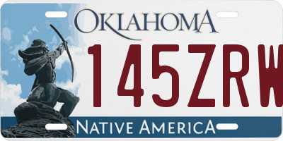 OK license plate 145ZRW