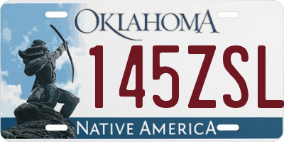 OK license plate 145ZSL