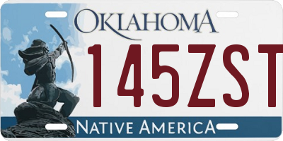OK license plate 145ZST