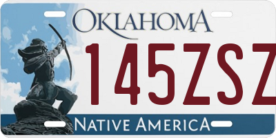 OK license plate 145ZSZ