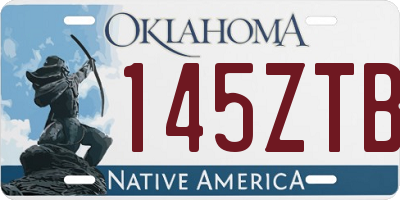 OK license plate 145ZTB