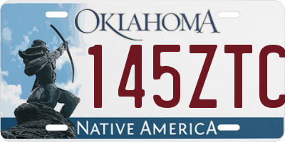 OK license plate 145ZTC