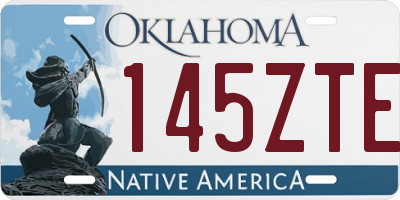 OK license plate 145ZTE