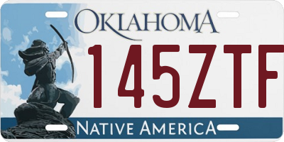 OK license plate 145ZTF