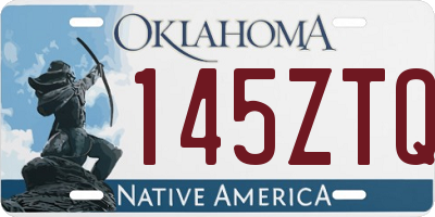 OK license plate 145ZTQ