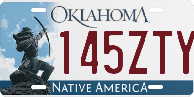 OK license plate 145ZTY