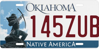 OK license plate 145ZUB