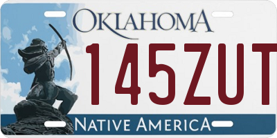 OK license plate 145ZUT