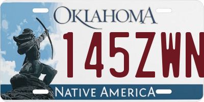 OK license plate 145ZWN