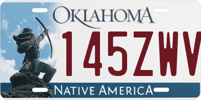 OK license plate 145ZWV