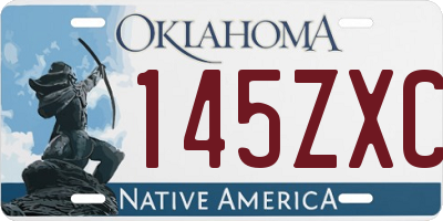 OK license plate 145ZXC