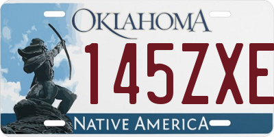 OK license plate 145ZXE