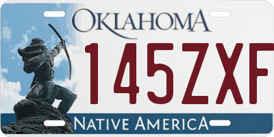 OK license plate 145ZXF