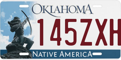 OK license plate 145ZXH