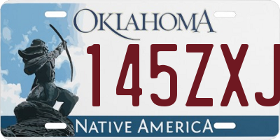 OK license plate 145ZXJ