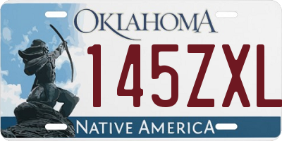 OK license plate 145ZXL