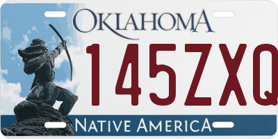 OK license plate 145ZXQ