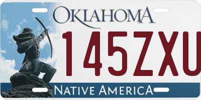 OK license plate 145ZXU