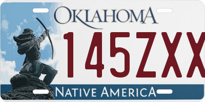 OK license plate 145ZXX