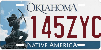 OK license plate 145ZYC