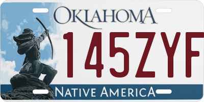 OK license plate 145ZYF