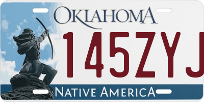 OK license plate 145ZYJ