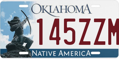 OK license plate 145ZZM