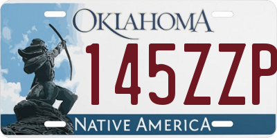 OK license plate 145ZZP